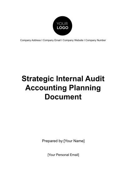 Free Strategic Internal Audit Accounting Planning Document Template to Edit Online