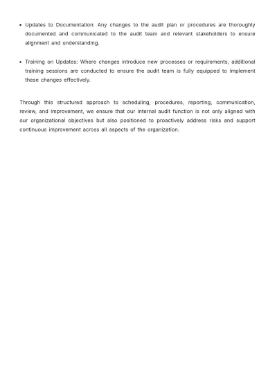 Free Strategic Internal Audit Accounting Planning Document Template to Edit Online