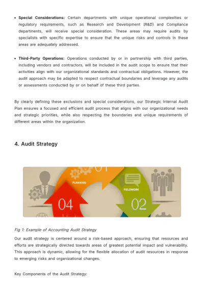 Free Strategic Internal Audit Accounting Planning Document Template to Edit Online