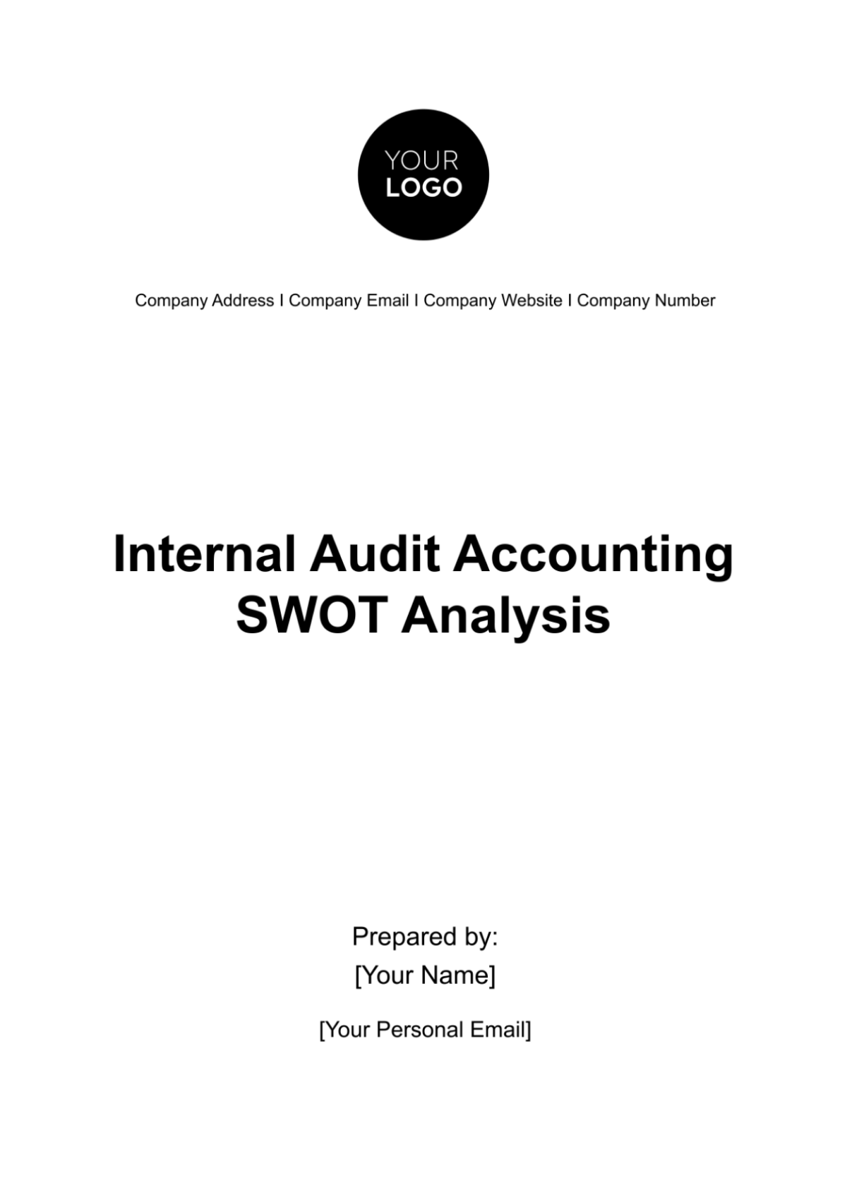 Internal Audit Accounting SWOT Analysis Template