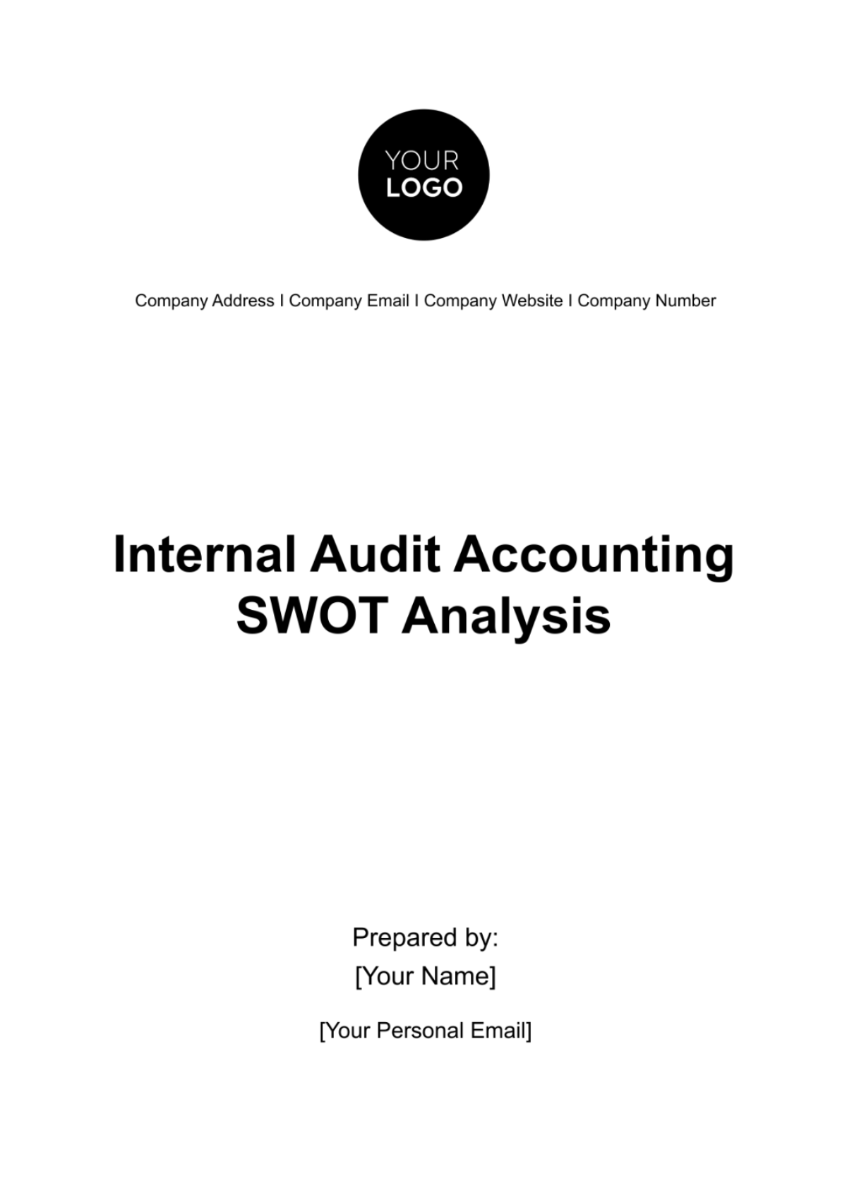 Internal Audit Accounting SWOT Analysis Template - Edit Online & Download