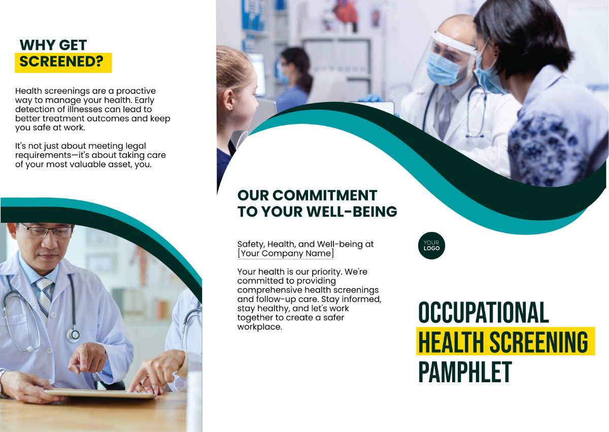 Occupational Health Screening Pamphlet Template