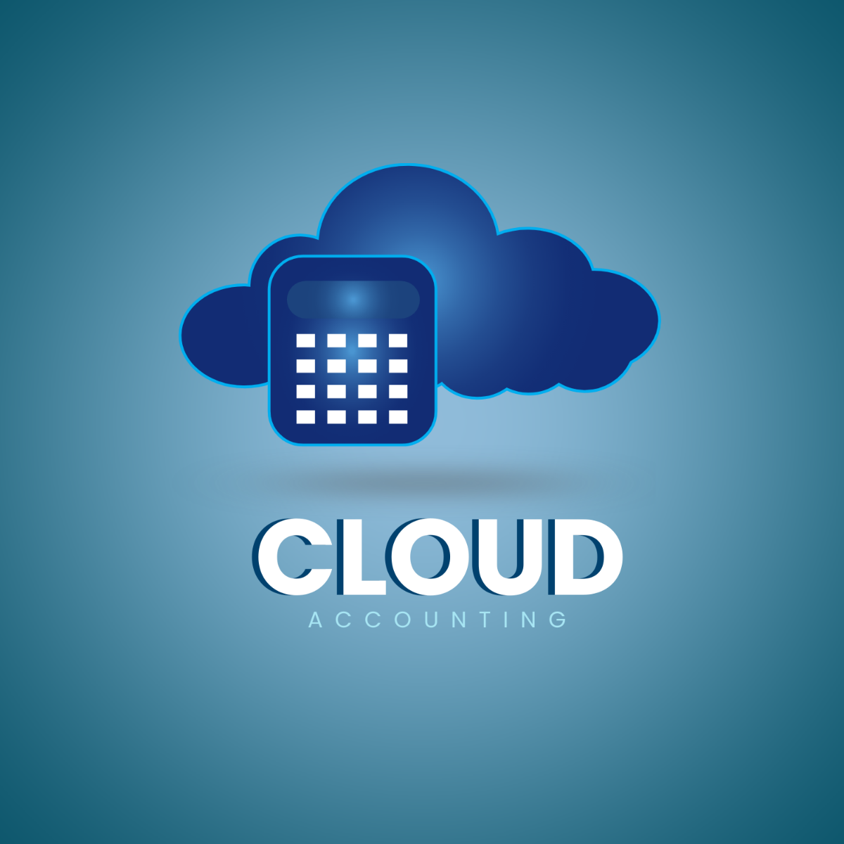 Cloud Accounting Cloud Logo Template