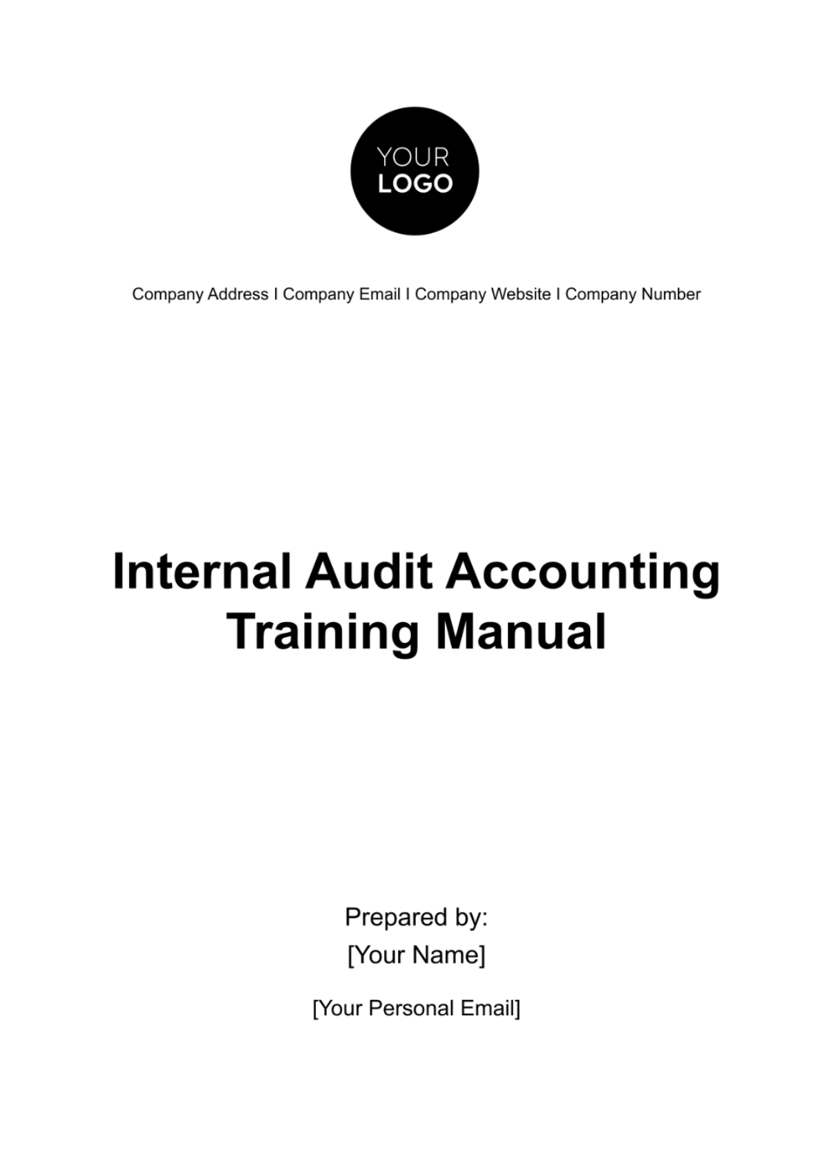 Internal Audit Accounting Training Manual Template - Edit Online & Download