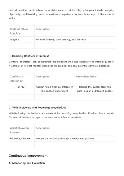 Free Internal Audit Accounting Training Manual Template to Edit Online