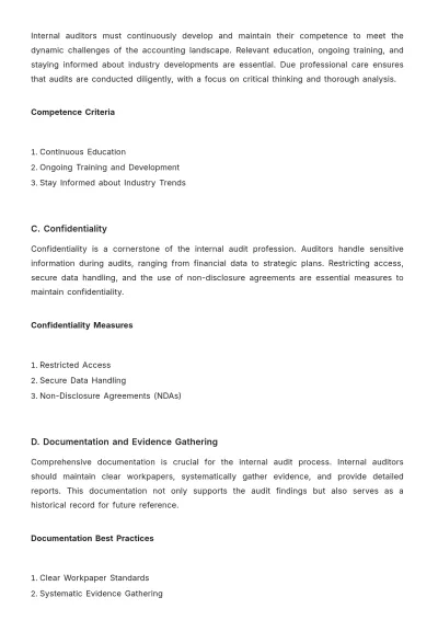 Free Internal Audit Accounting Training Manual Template to Edit Online