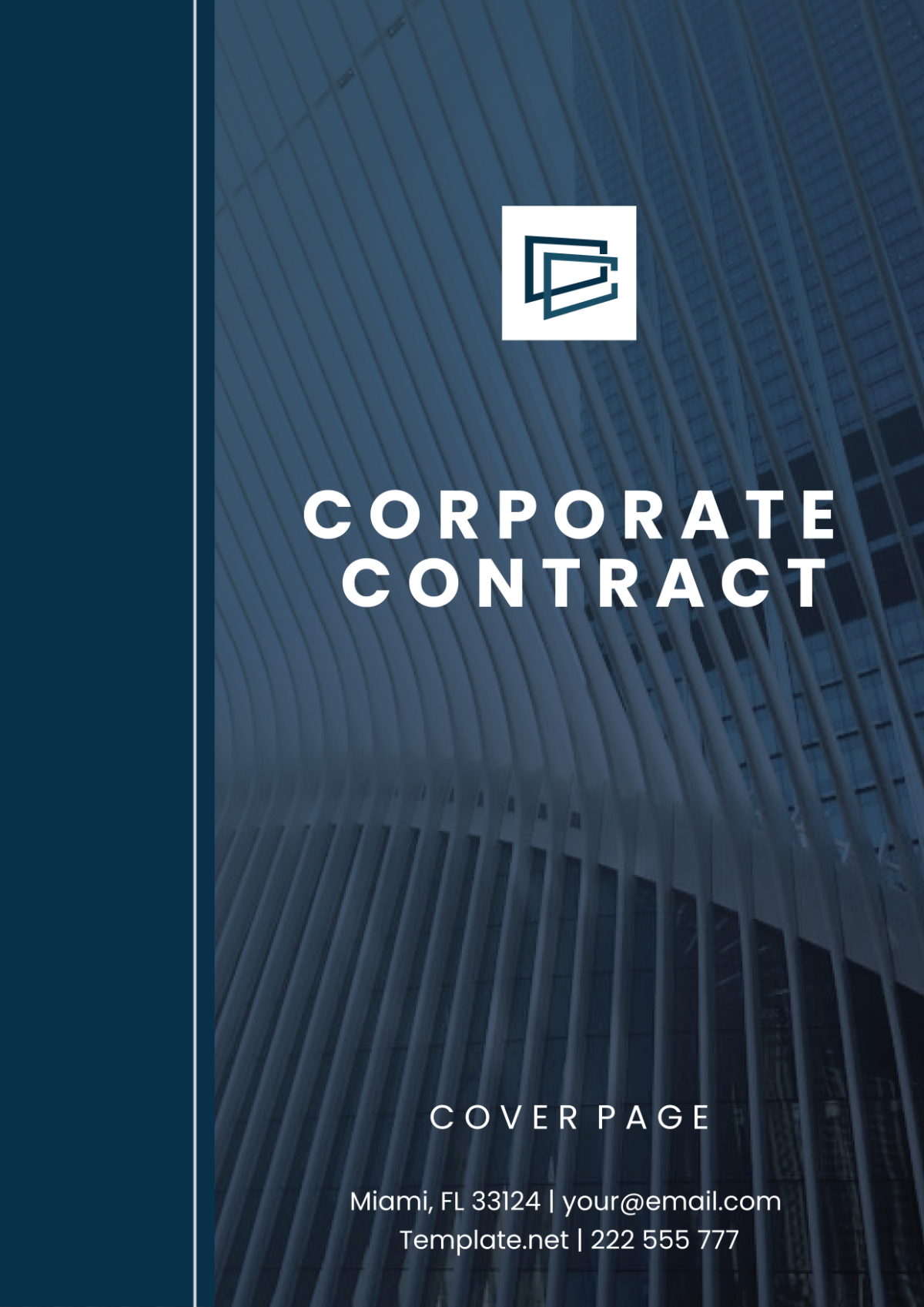 Corporate Contract Cover Page Template - Edit Online & Download Example ...