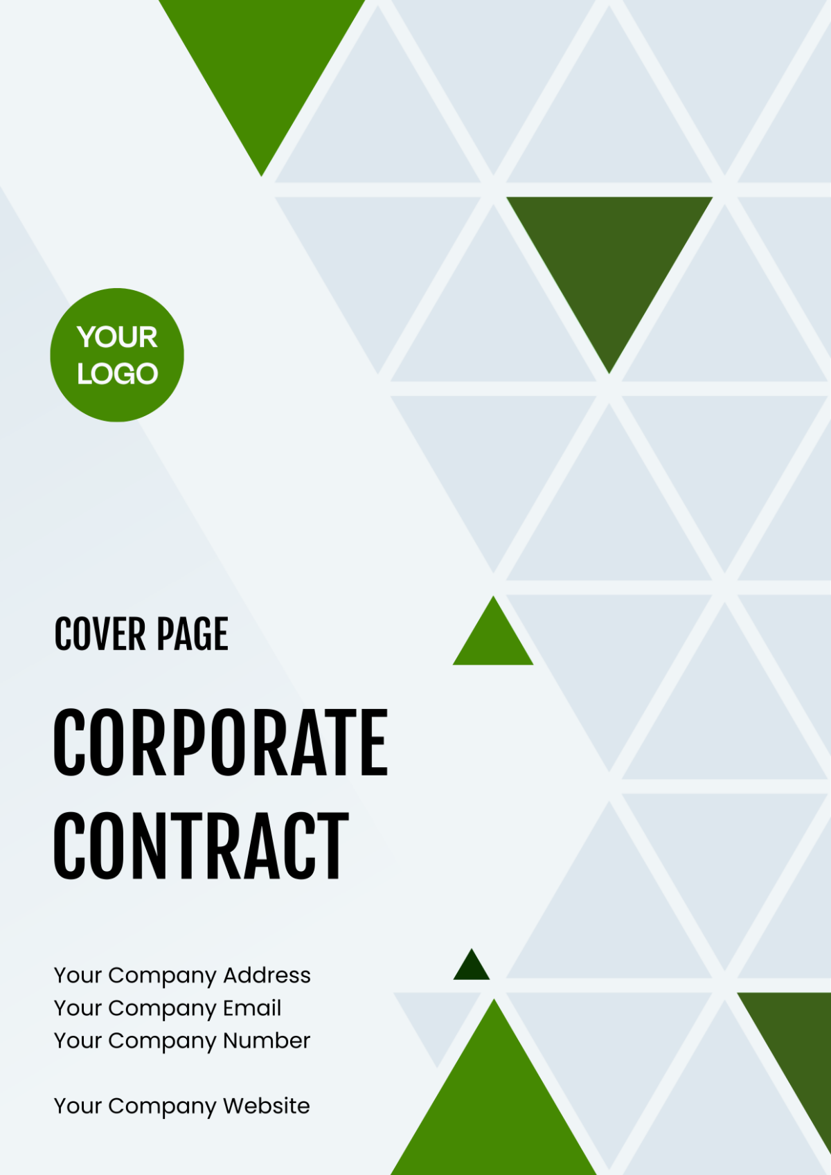 Corporate Contract Cover Page