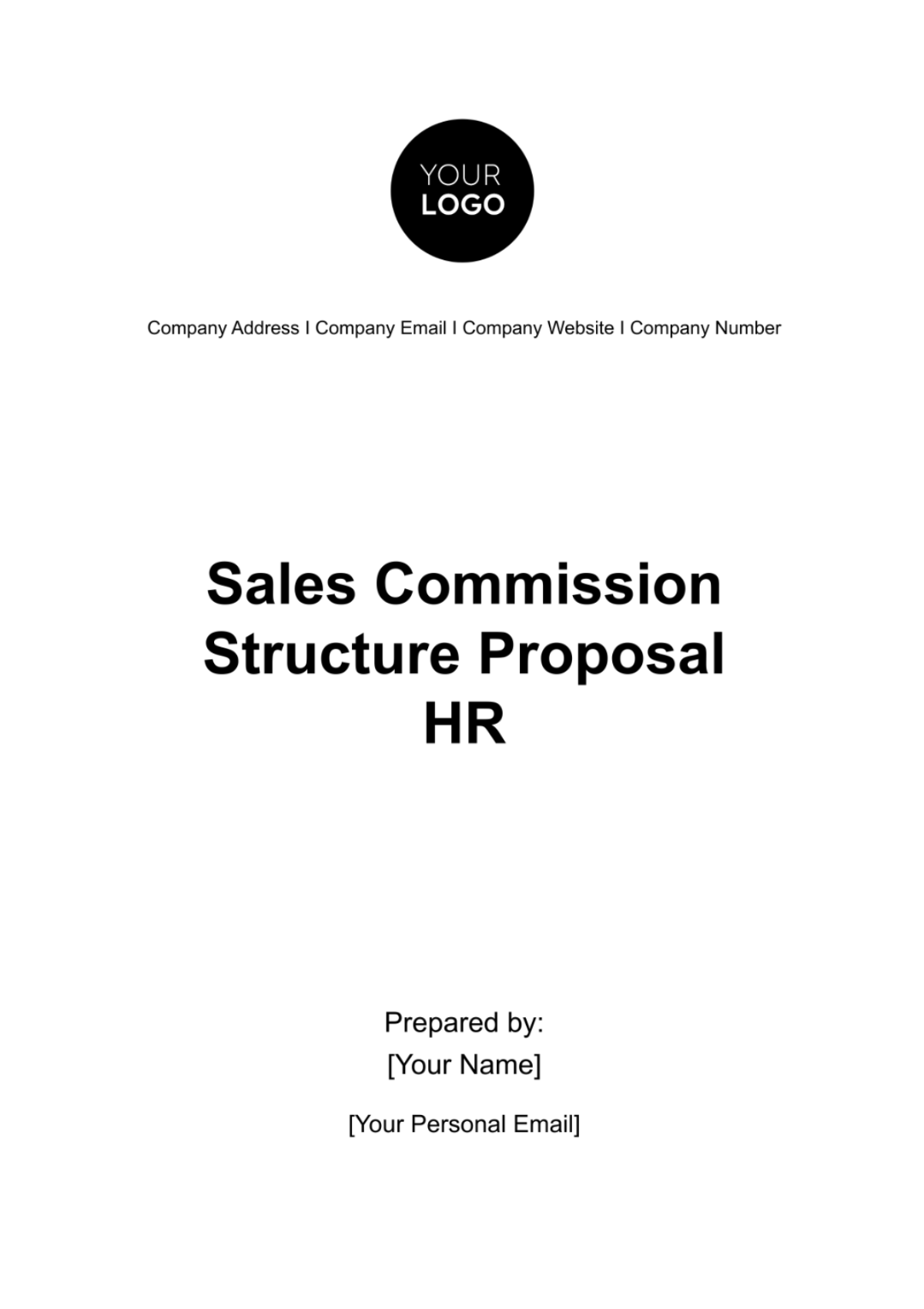 Sales Commission Structure Proposal HR Template - Edit Online & Download