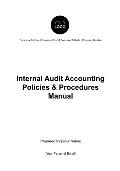 Free Internal Audit Accounting Policies & Procedures Manual Template to Edit Online