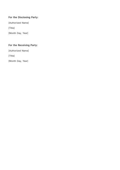 Free Accounting Internal Audit Confidentiality NDA  Template to Edit Online