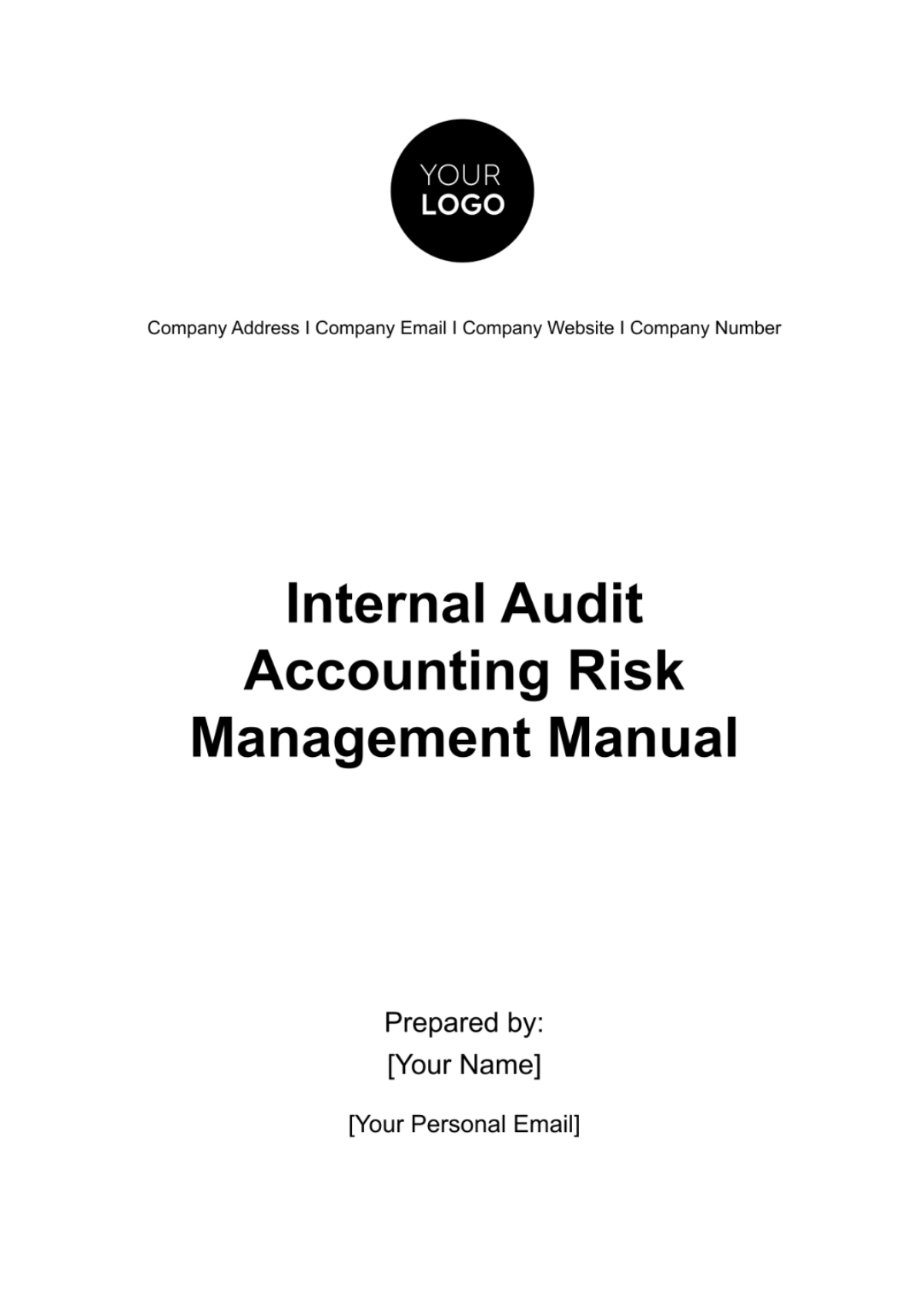 Internal Audit Accounting Risk Management Manual Template - Edit Online & Download