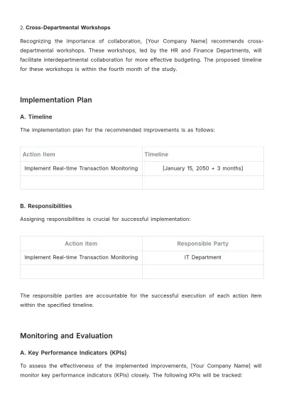 Free Internal Audit Accounting Impact Study Template to Edit Online