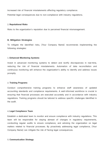 Free Internal Audit Accounting Impact Study Template to Edit Online