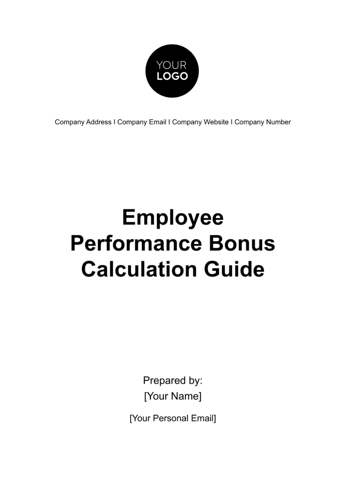 Employee Performance Bonus Calculation Guide HR Template - Edit Online & Download