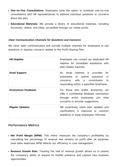 Free Profit-Sharing Plan Documentation HR Template to Edit Online