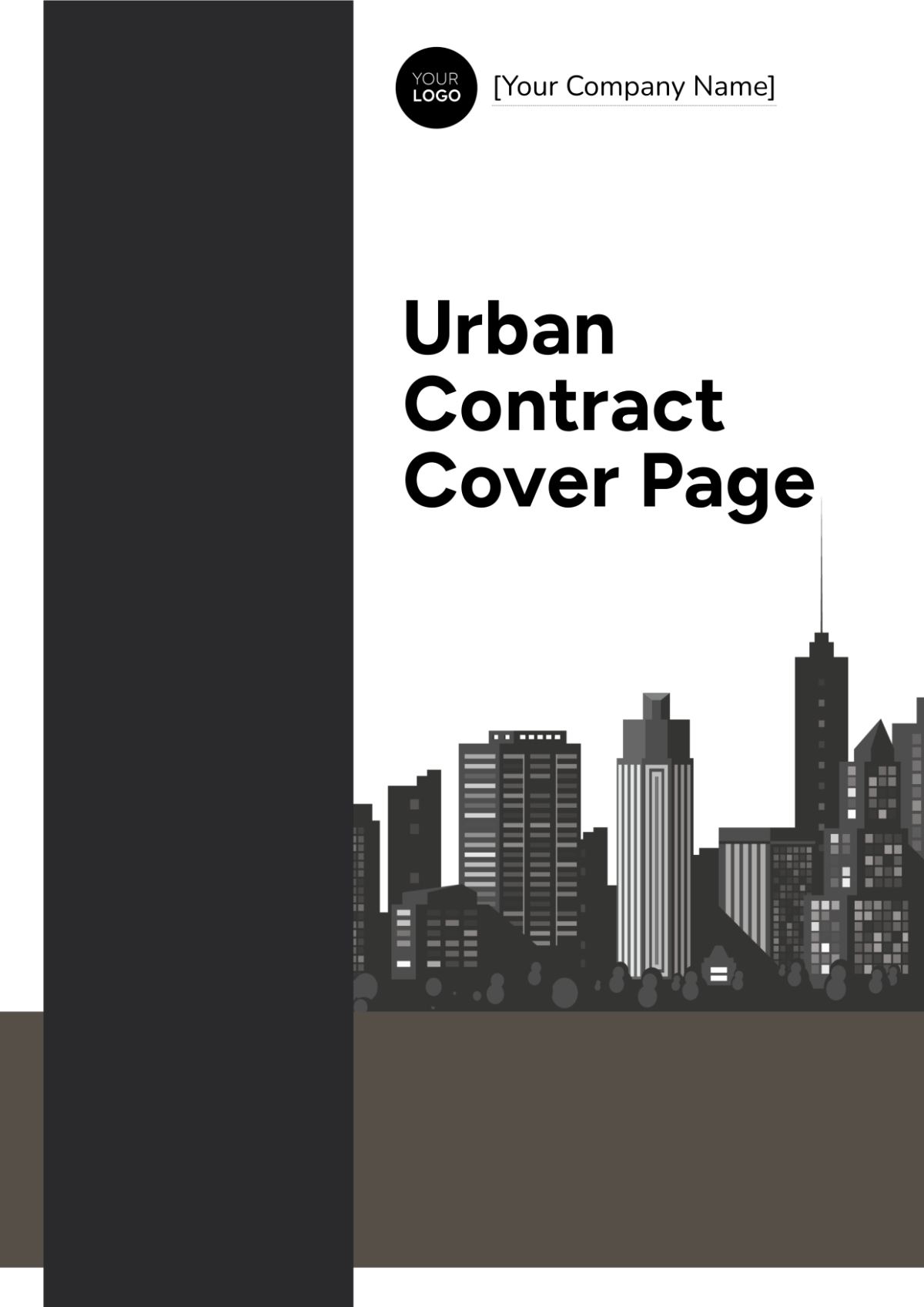 Urban Contract Cover Page Template