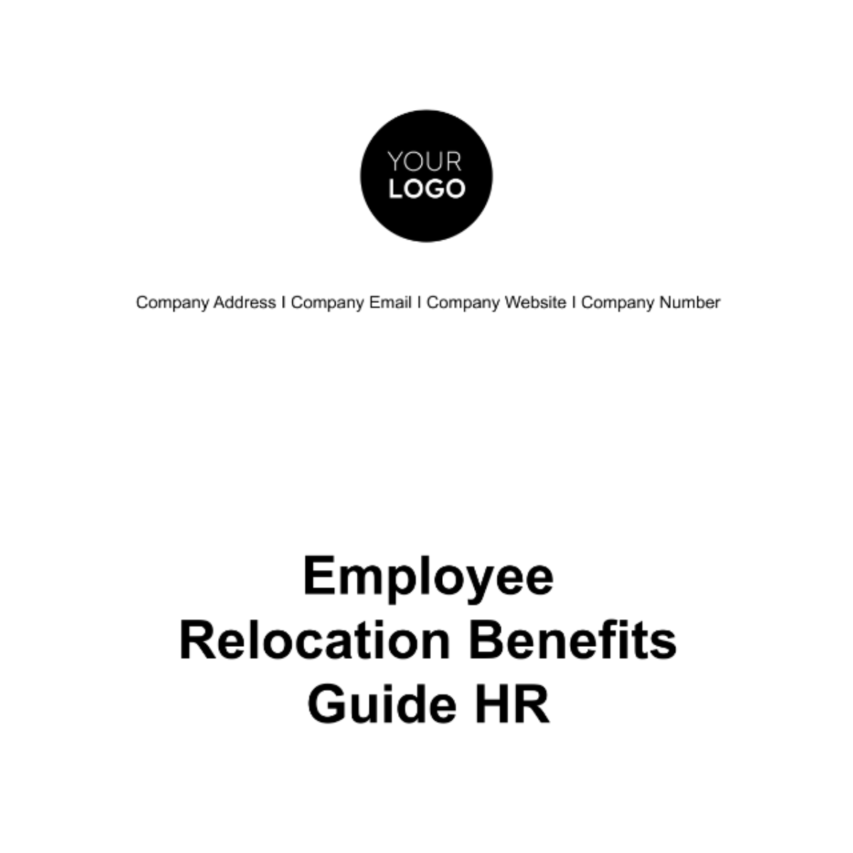 Employee Relocation Benefits Guide HR Template