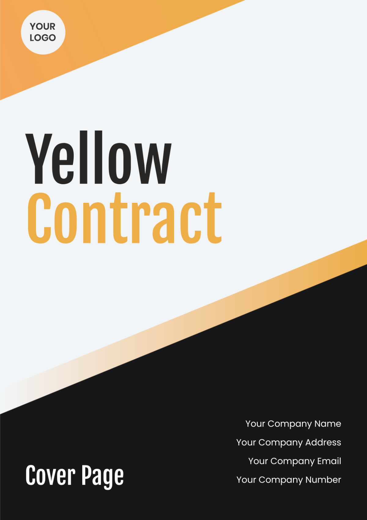 Yellow Contract Cover Page