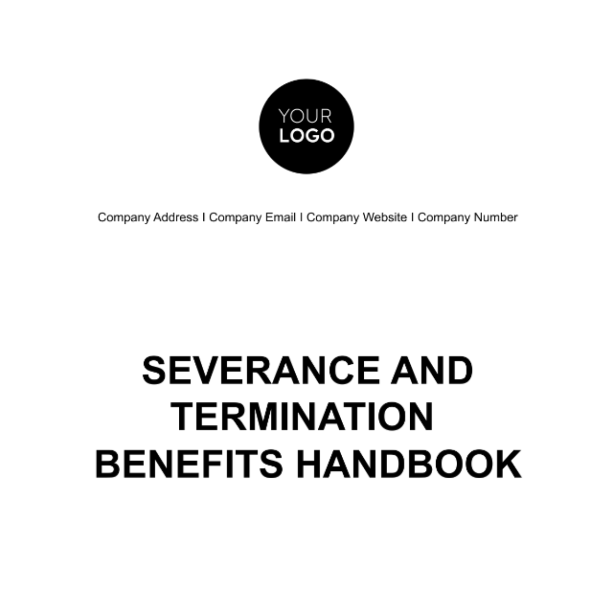 Severance and Termination Benefits Handbook HR Template