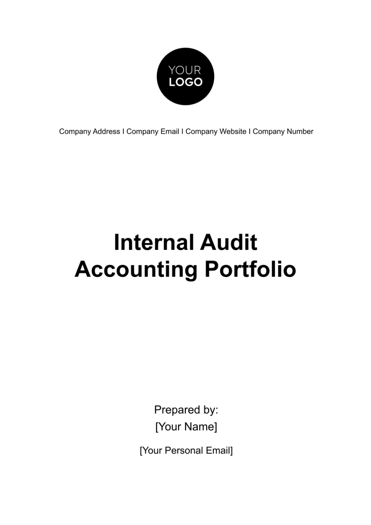 Internal Audit Accounting Portfolio Template