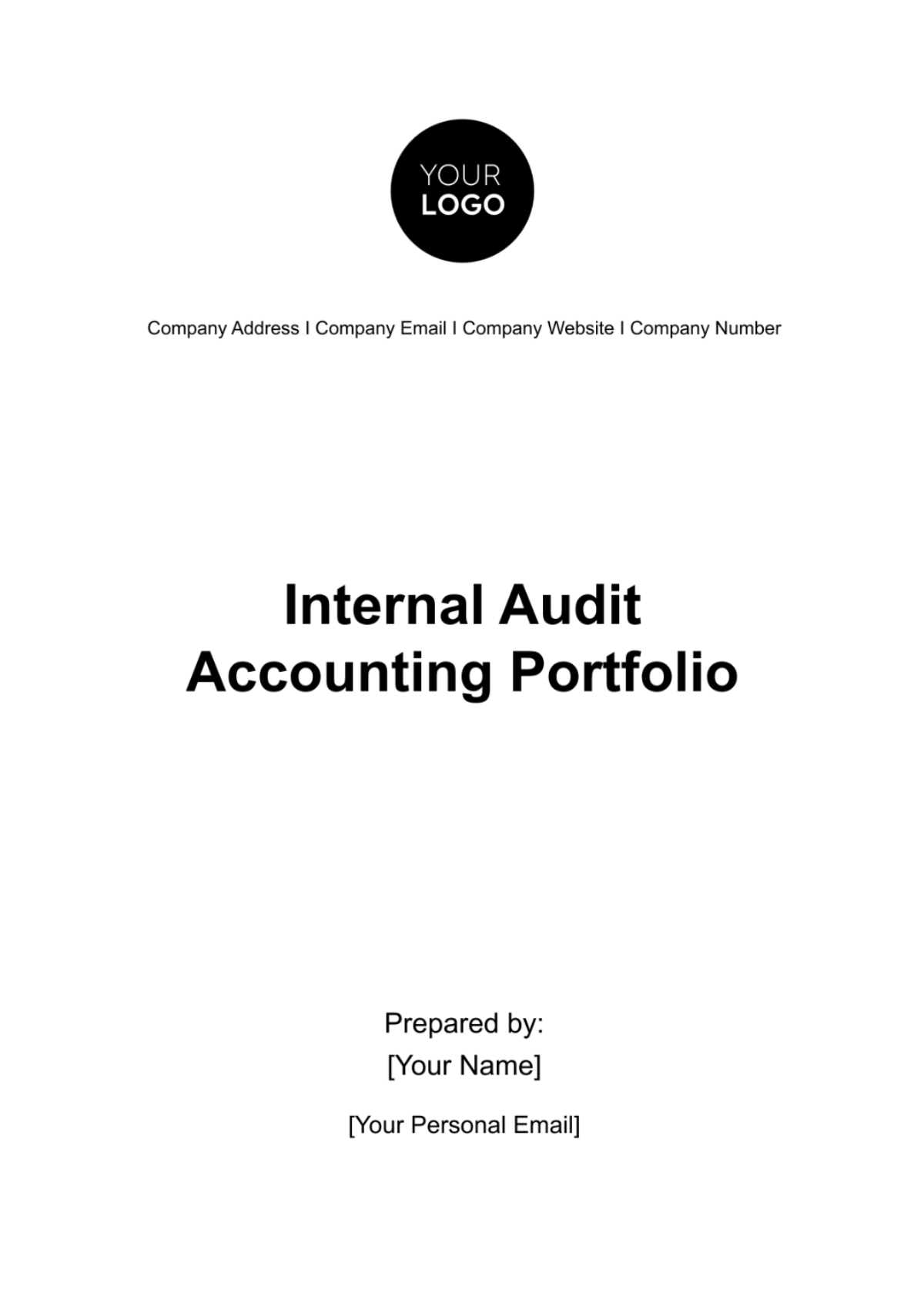 Internal Audit Accounting Portfolio Template - Edit Online & Download