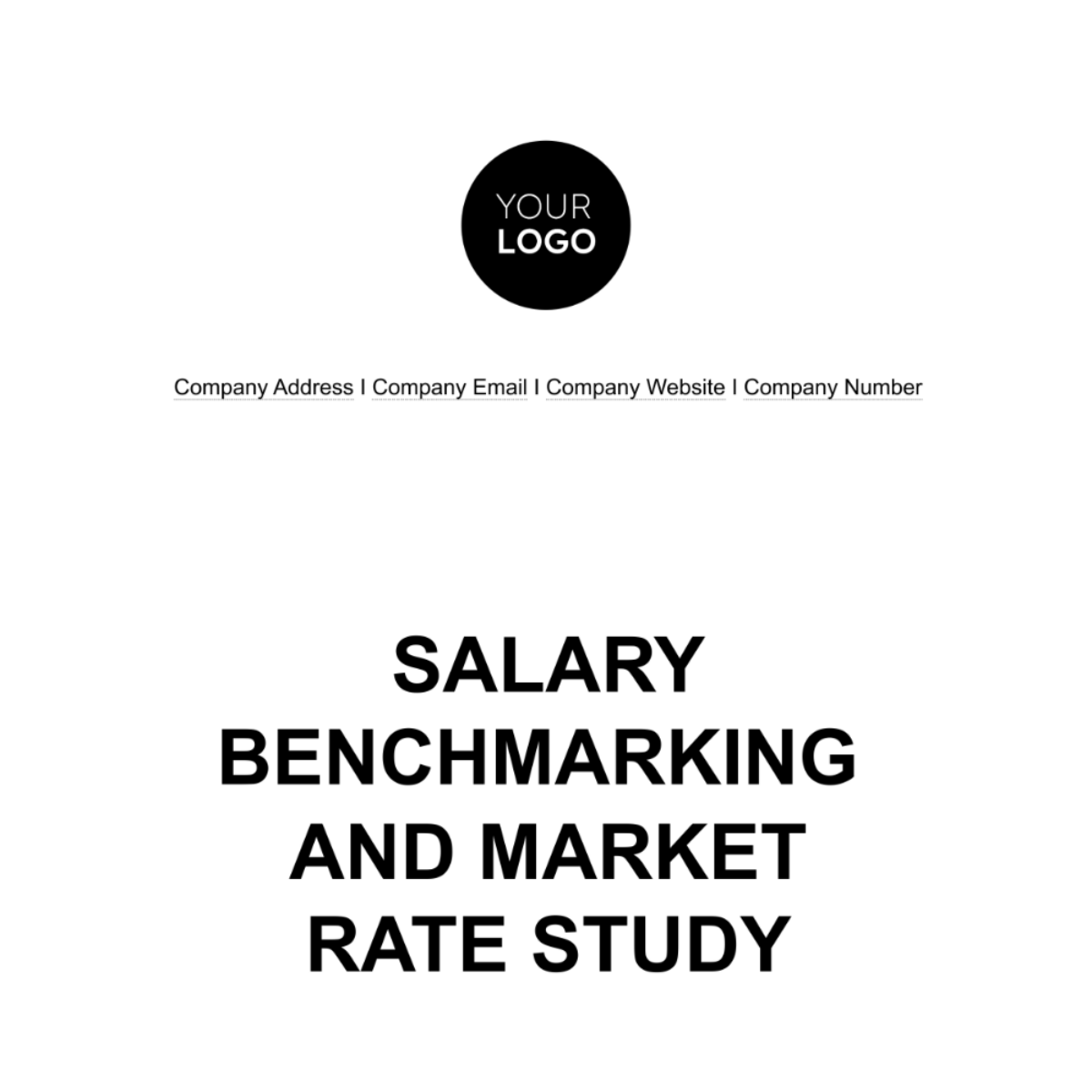 Salary Benchmarking and Market Rate Study HR Template - Edit Online & Download