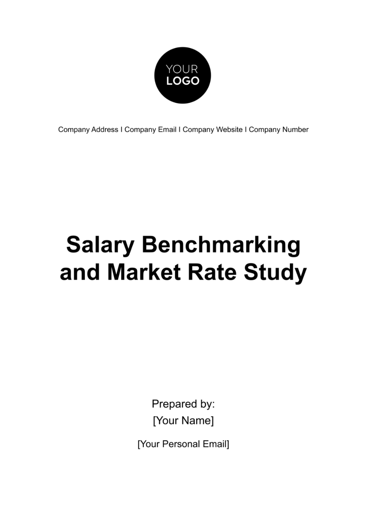 Salary Benchmarking and Market Rate Study HR Template - Edit Online & Download