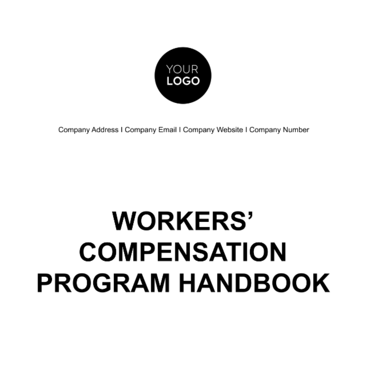 Workers' Compensation Program Handbook HR Template