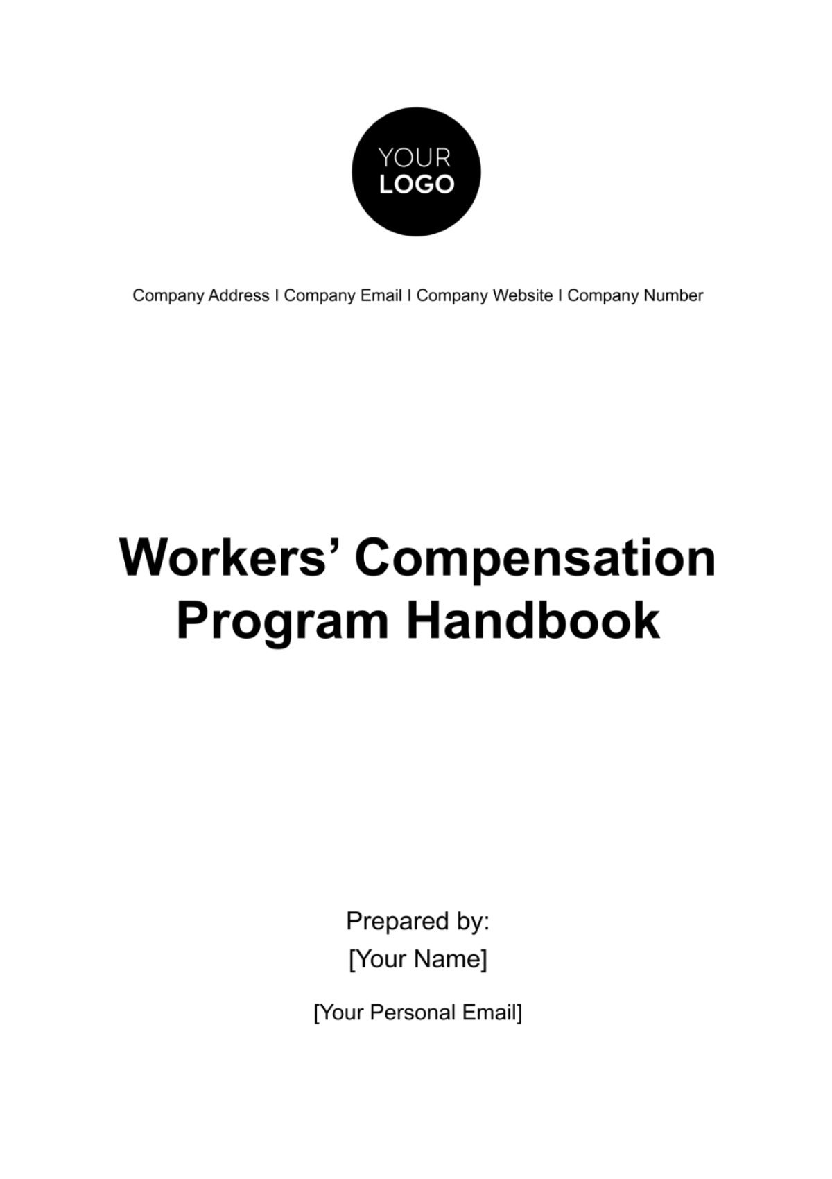 Workers' Compensation Program Handbook HR Template - Edit Online & Download