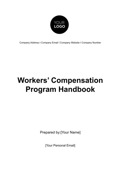 Free Workers' Compensation Program Handbook HR Template to Edit Online
