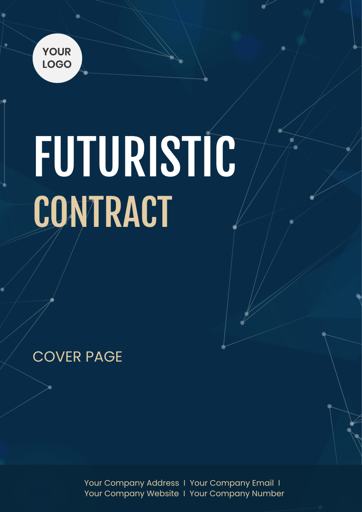 Futuristic Contract Cover Page