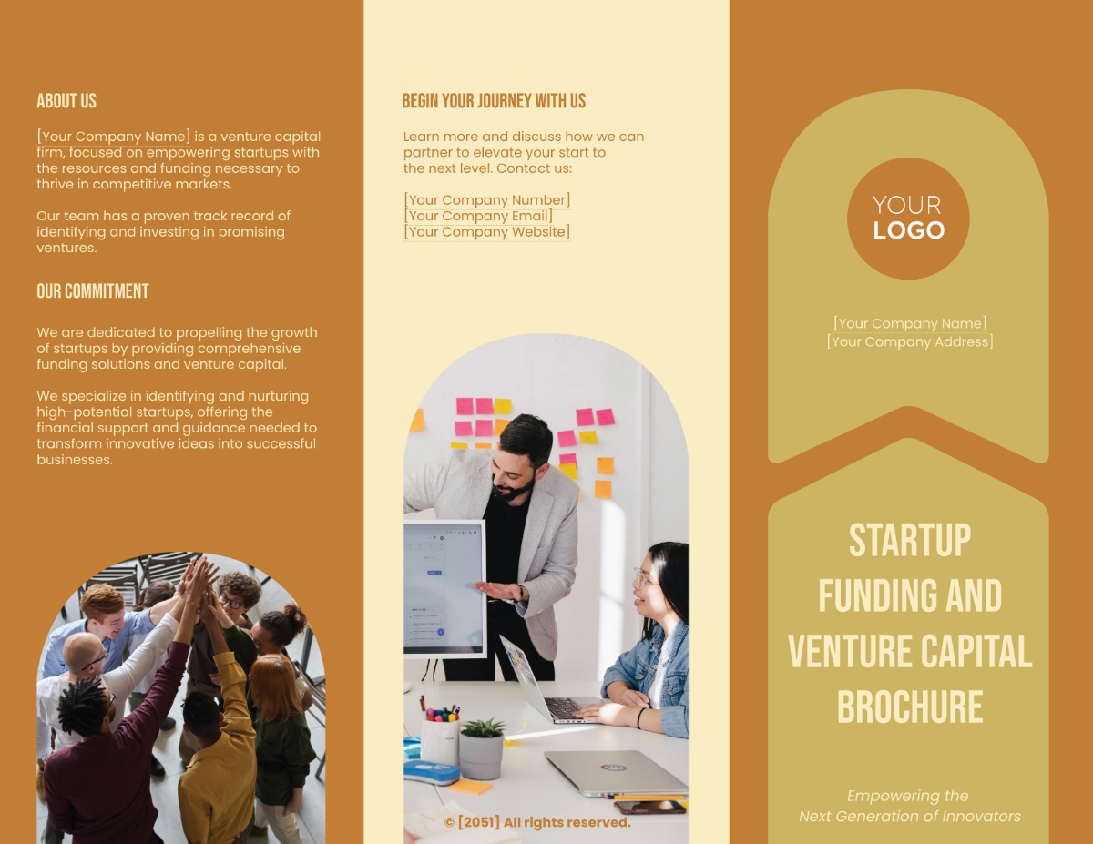 Startup Funding and Venture Capital Brochure Template
