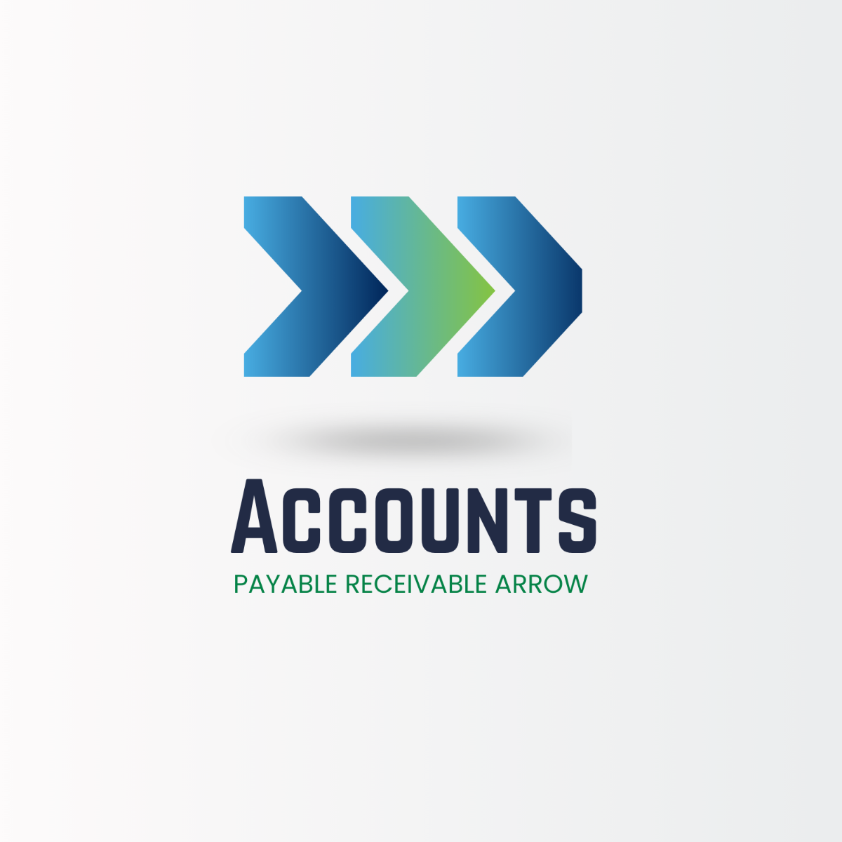 Accounts Payable/Receivable Arrow Logo Template
