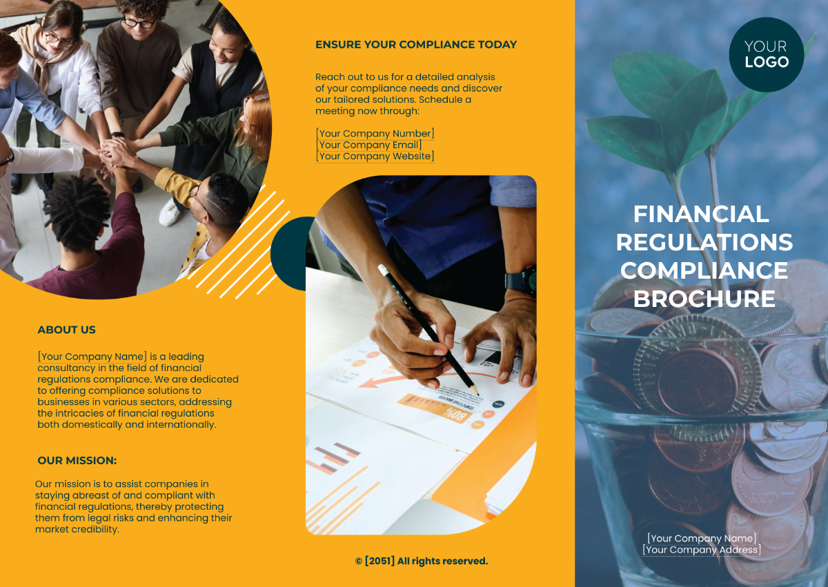 Financial Regulations Compliance Pamphlet Template