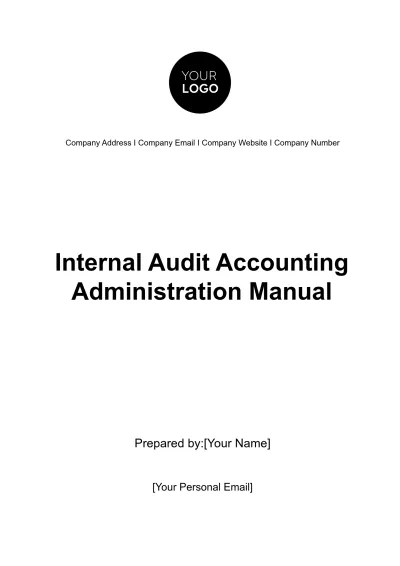 Free Internal Audit Accounting Administration Manual Template to Edit Online