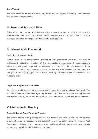 Free Internal Audit Accounting Administration Manual Template to Edit Online