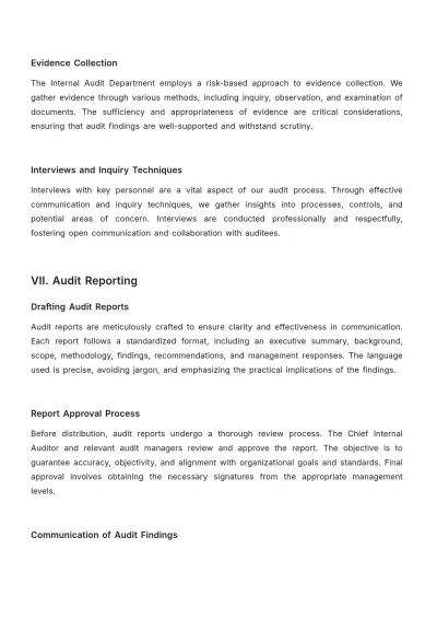 Free Internal Audit Accounting Administration Manual Template to Edit Online