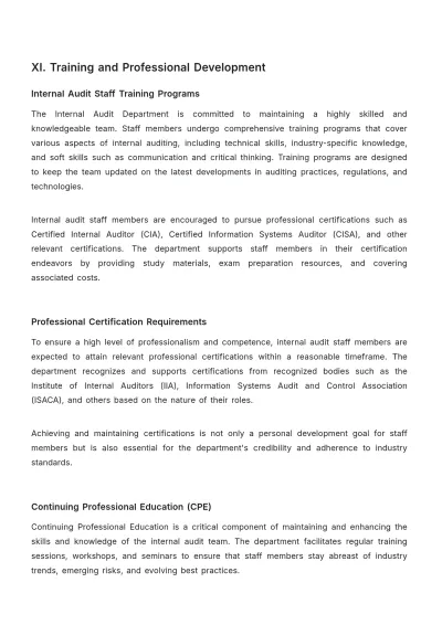Free Internal Audit Accounting Administration Manual Template to Edit Online