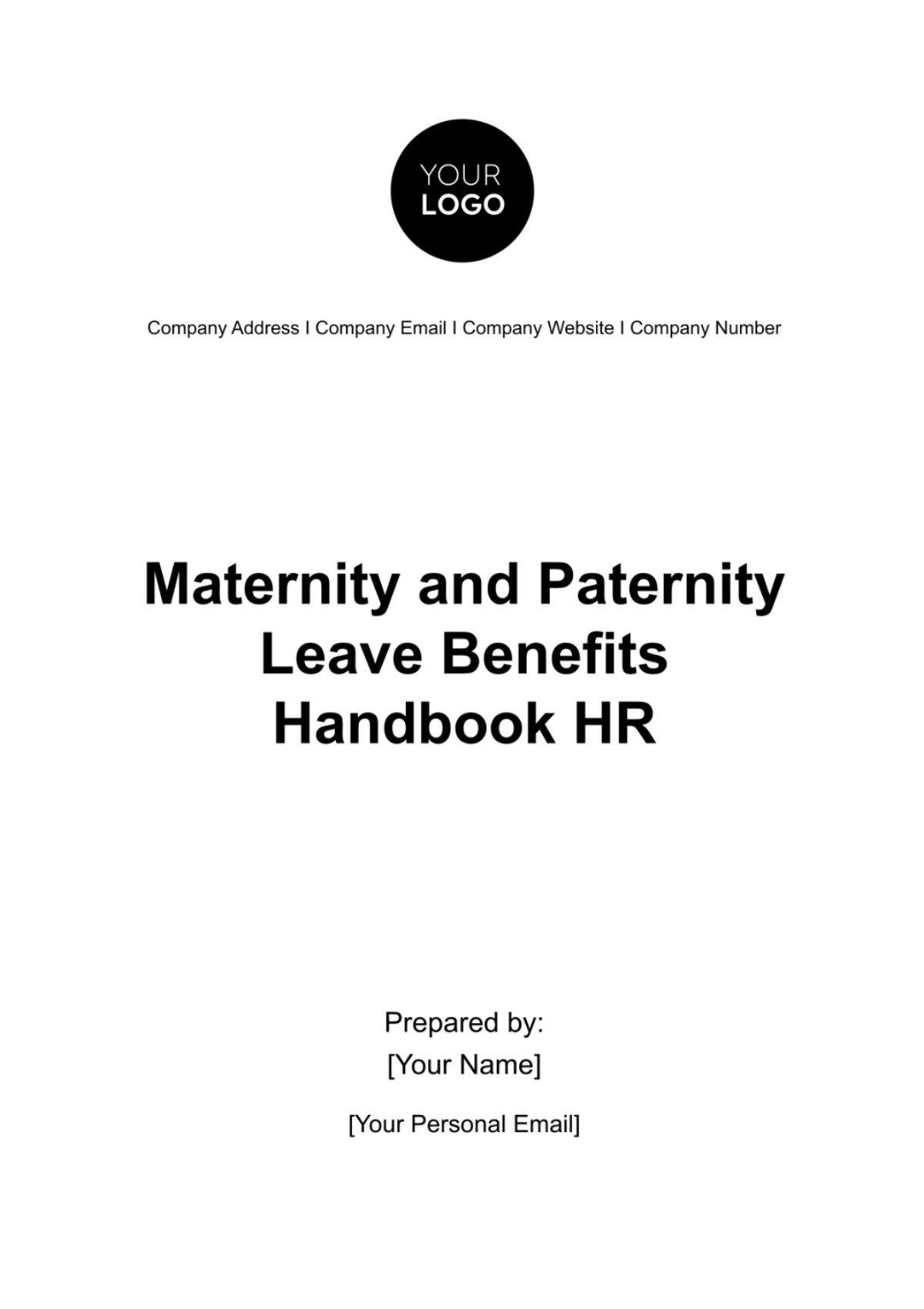 Maternity and Paternity Leave Benefits Handbook HR Template - Edit Online & Download