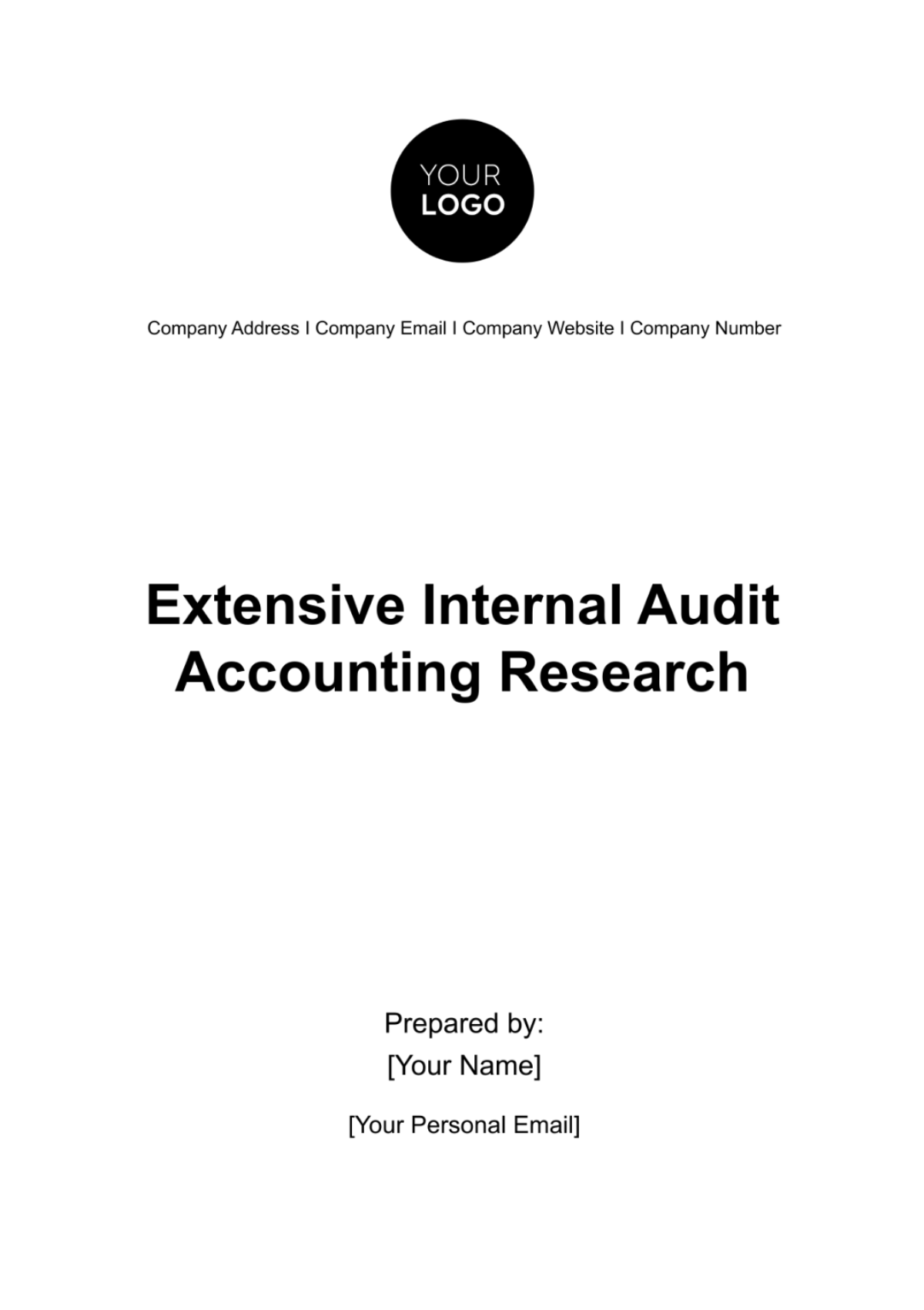 Extensive Internal Audit Accounting Research Template - Edit Online & Download