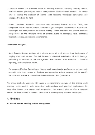 Free Extensive Internal Audit Accounting Research Template to Edit Online