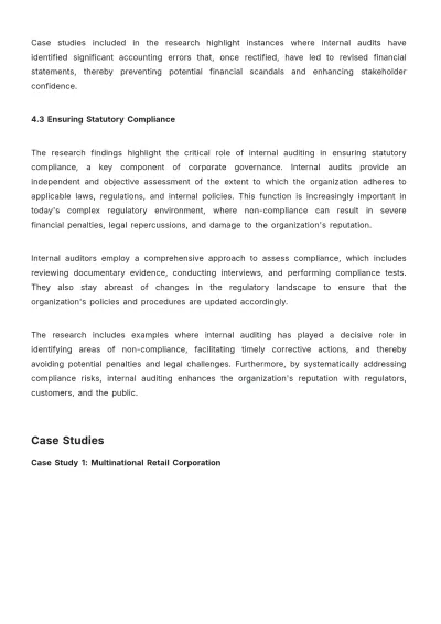 Free Extensive Internal Audit Accounting Research Template to Edit Online