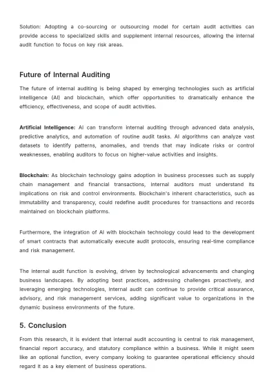 Free Extensive Internal Audit Accounting Research Template to Edit Online