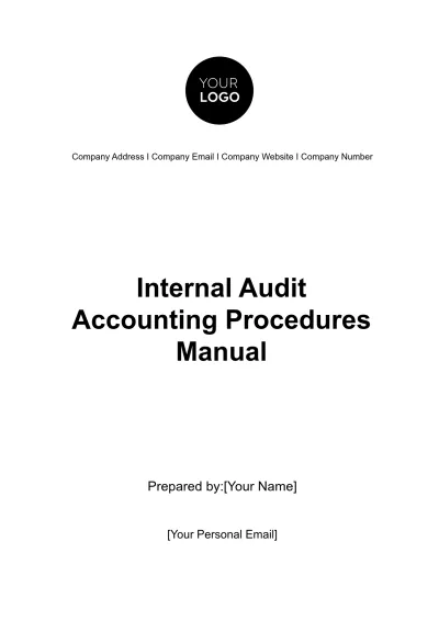 Free Internal Audit Accounting Procedures Manual Template to Edit Online