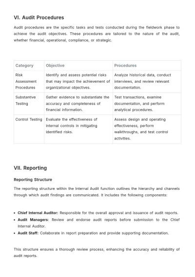 Free Internal Audit Accounting Procedures Manual Template to Edit Online