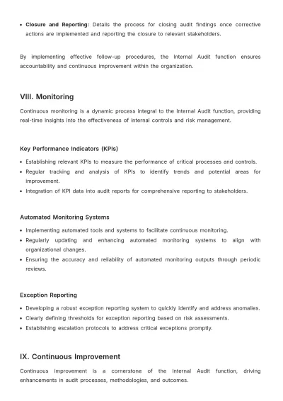 Free Internal Audit Accounting Procedures Manual Template to Edit Online