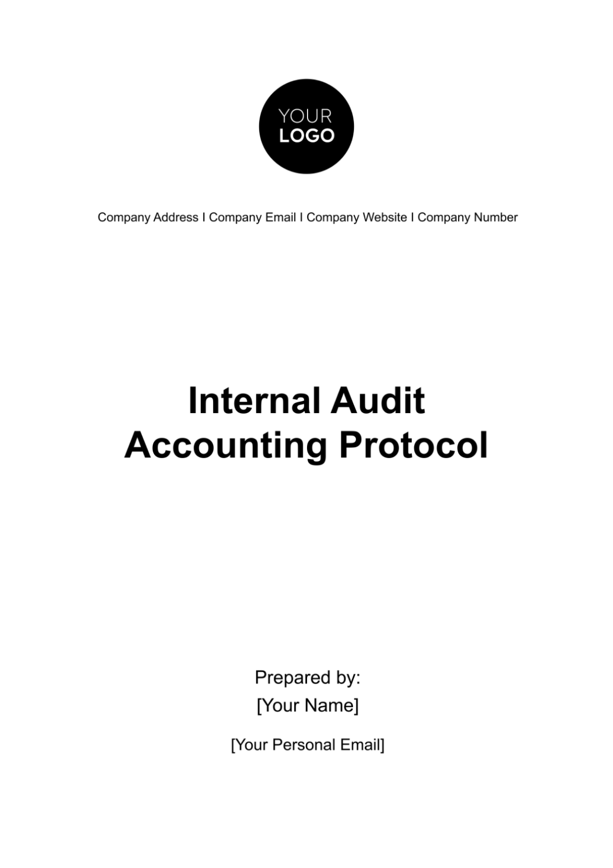 Free Internal Audit Accounting Protocol Template