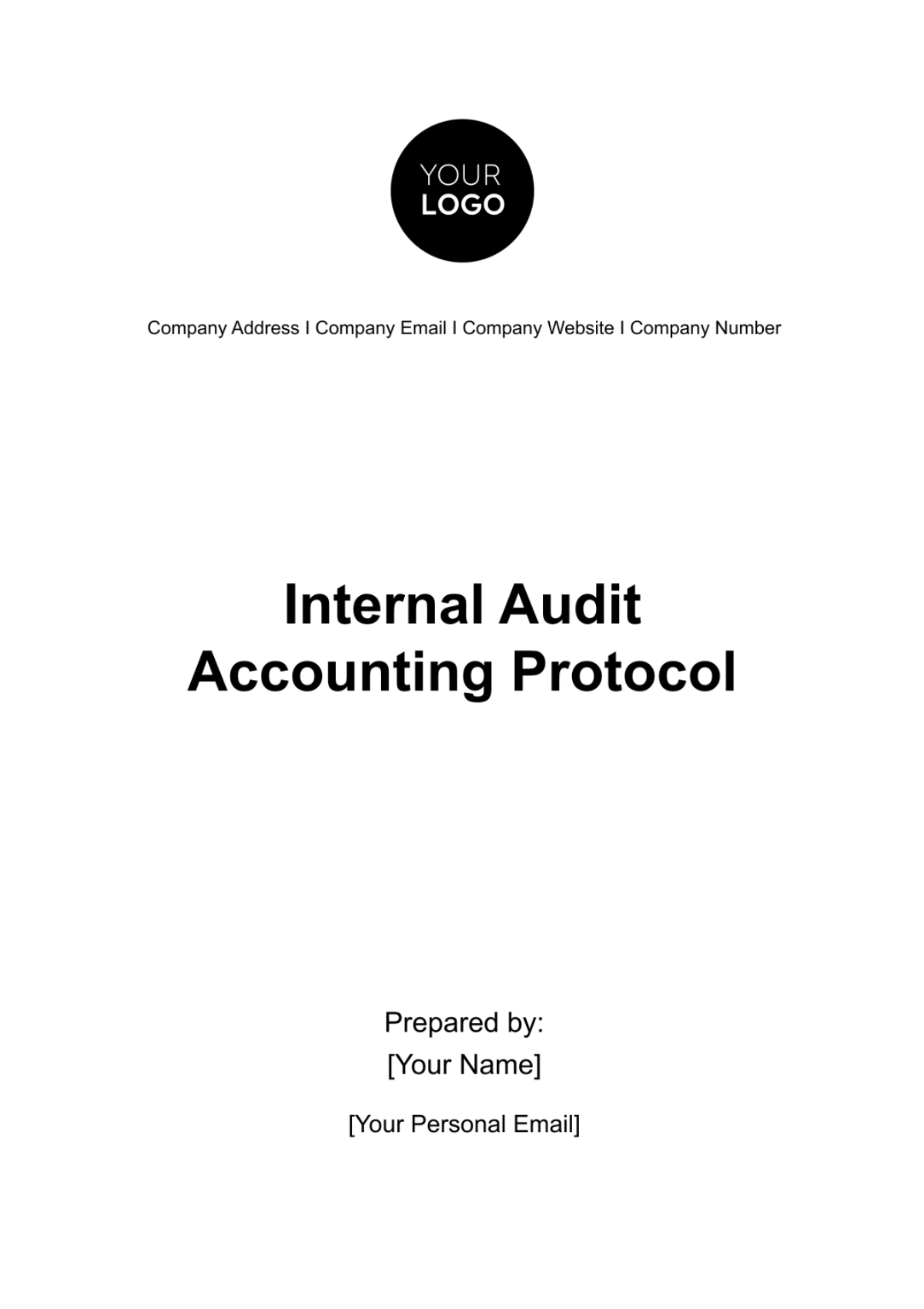 Internal Audit Accounting Protocol Template - Edit Online & Download