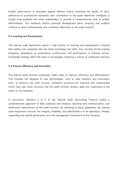 Free Internal Audit Accounting Protocol Template to Edit Online